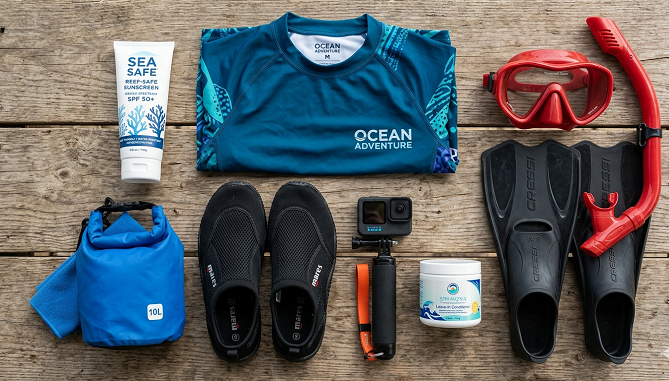 Snorkeling packing list essentials for Molokini Crater Maui